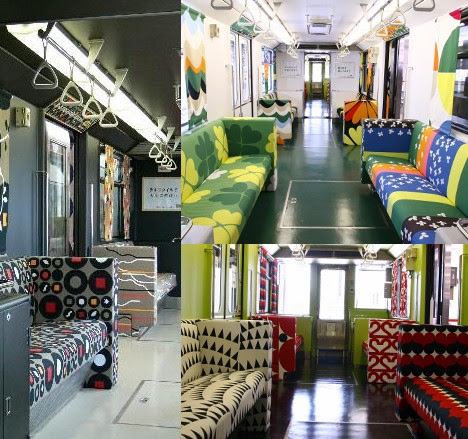 IKEA decks out Kobe train ~ Pink Tentacle