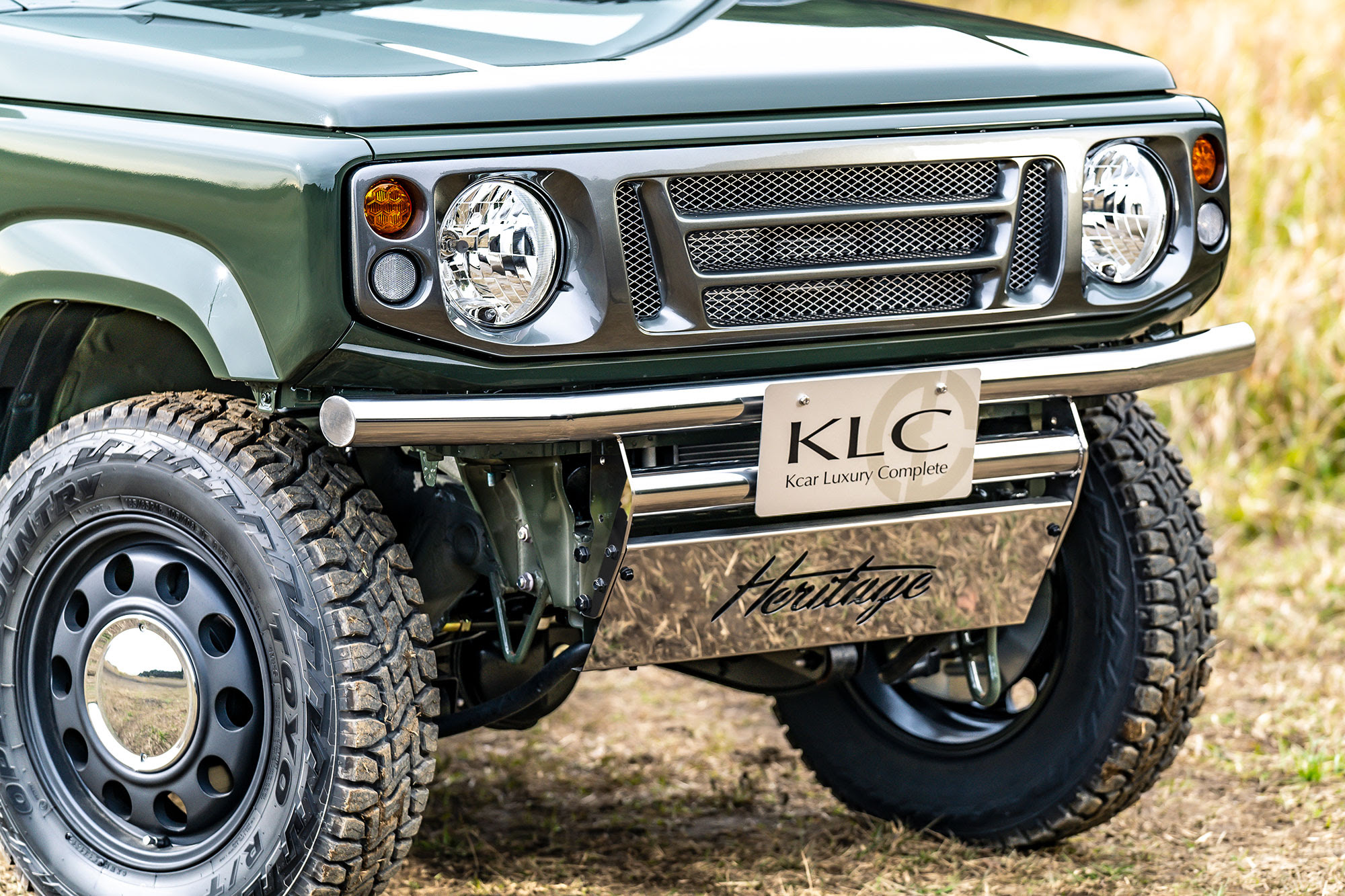 ジムニー ジムニーシエラ Jimny Jb64 74w カスタム リフトアップ Heritage ヘリテージ Klc ケーエルシー トラディショナルバンパー64 フロント 鏡面 Jb64wジムニー