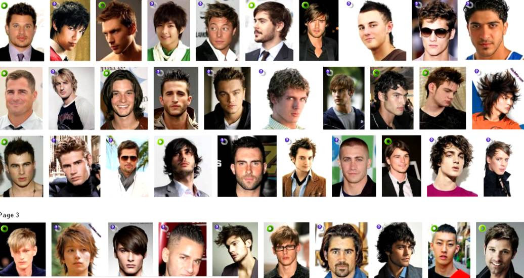 Photos Bild Galeria HAIRCUT  STYLES FOR MEN CHART 