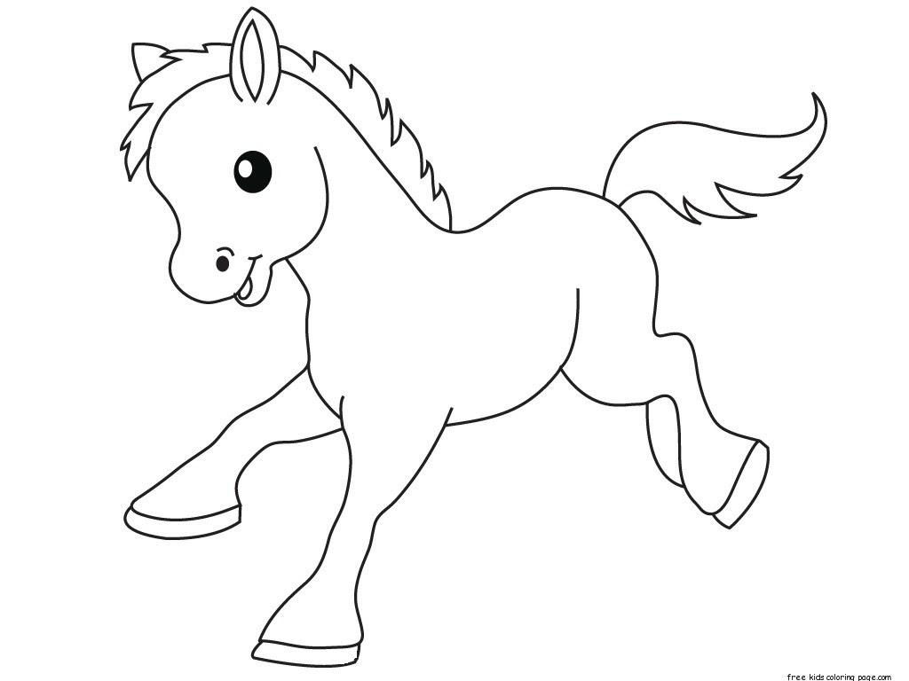 Print out Pony Baby animals coloring pages - Free ...