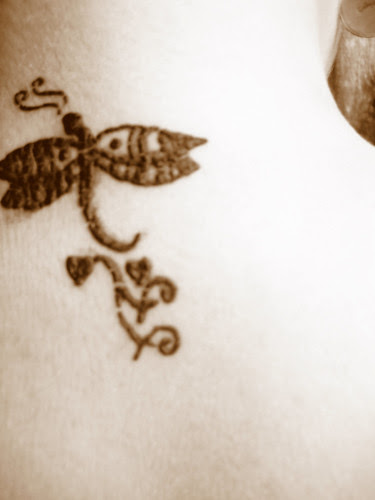 Henna Tattoo Dragon Fly design
