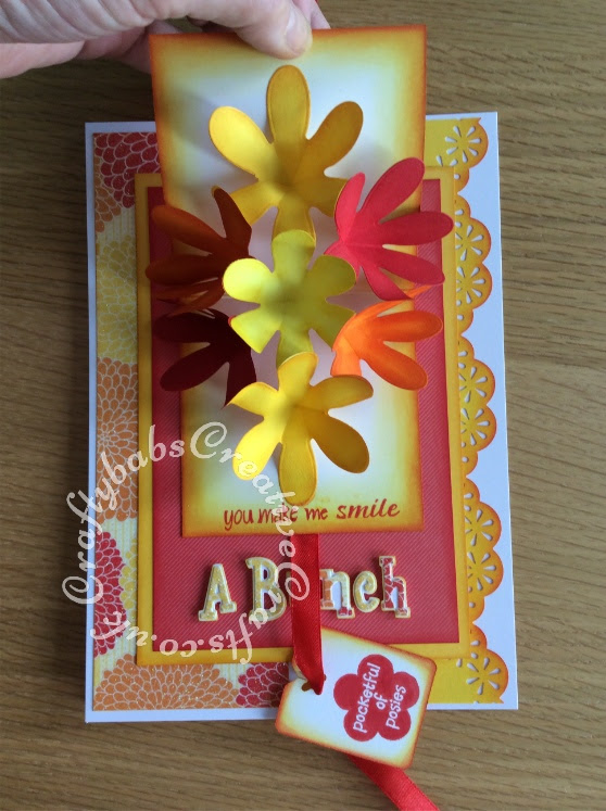 Happy Birthday Friend And A Pop Up Bouquet Of Thank You Flowers Craftybabs Creative Crafts