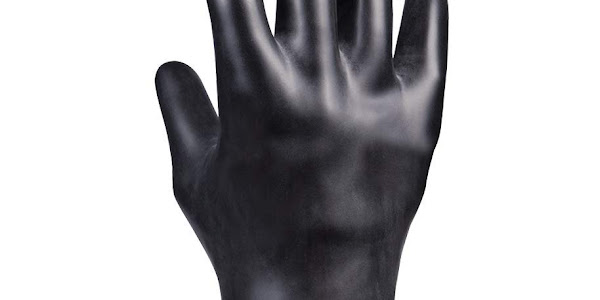 SHOWA Size 11 Black 25 mil Butyl Chemical Resistant Gloves