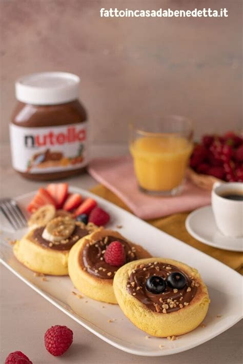 pancakes giapponesi  nutella ricetta pancakes