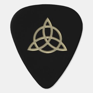 Gold Celtic Trinity Circle Knot Guitar Pick