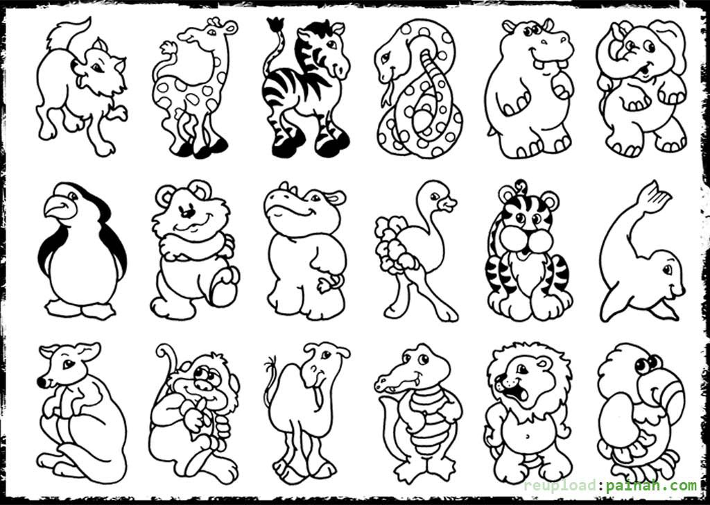 Download All animals coloring pages download and print for free
