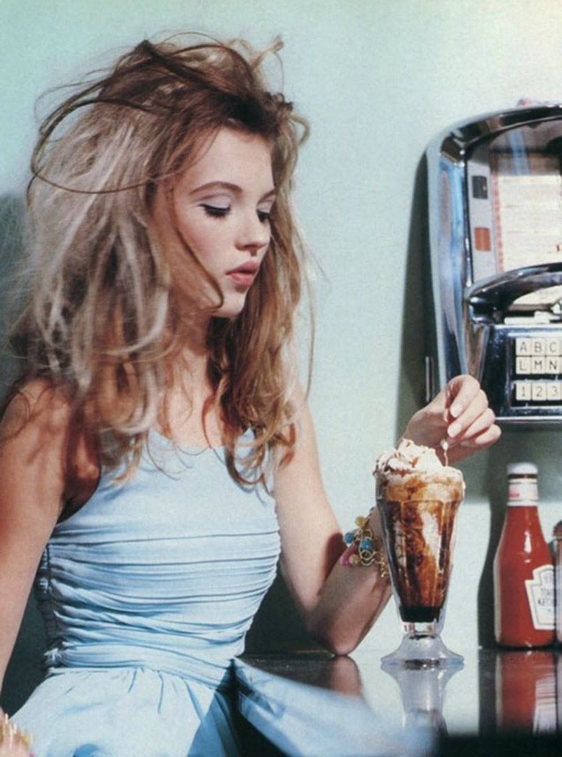 Kate Moss ice cream sundae, fashion