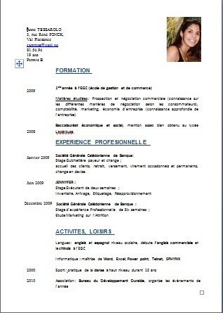 Voici ci joint mon curriculum vitae - laboite-cv.fr