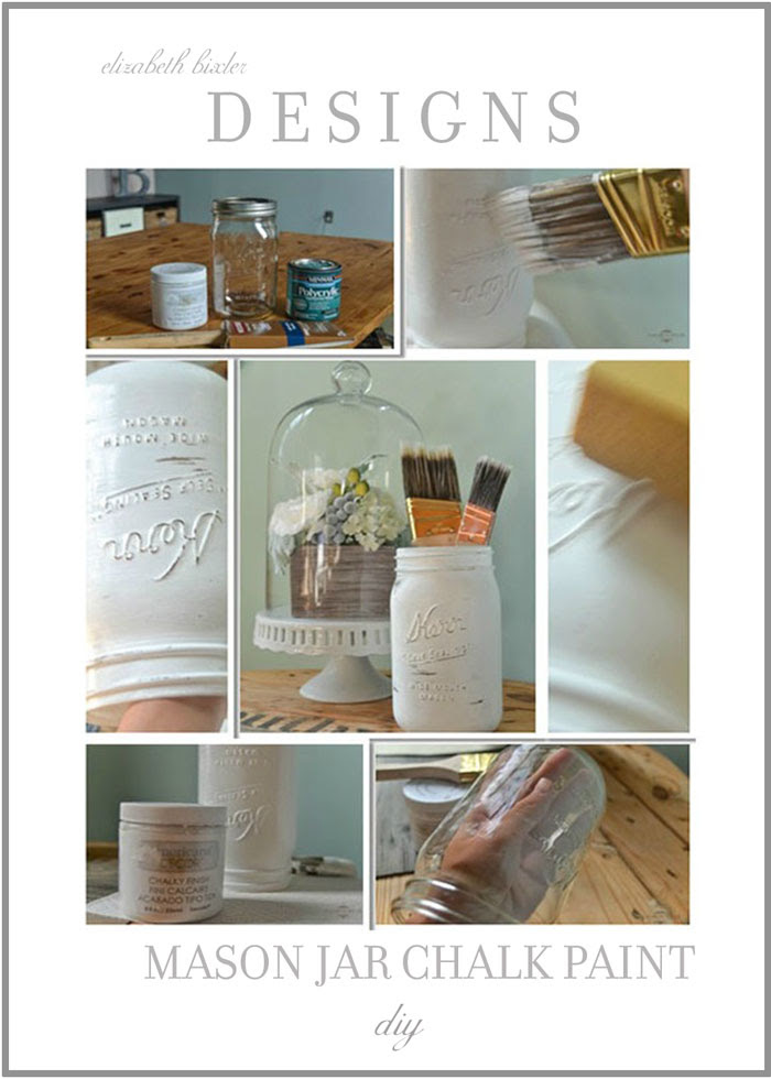 DIY Chalk Paint Mason Jars -