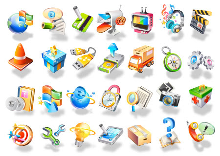 Download Beautiful 3d Vector Icon Set by FreeIconsdownload on ...