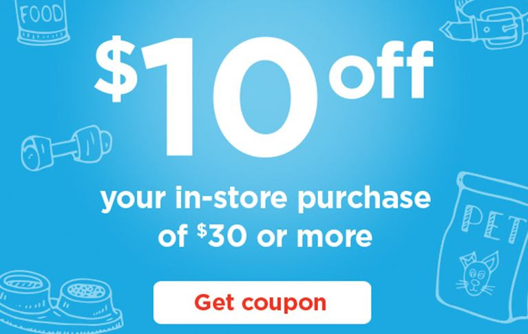 Reminder: Petco $10 off 30 and Petsmart F&F 15% off in store ...