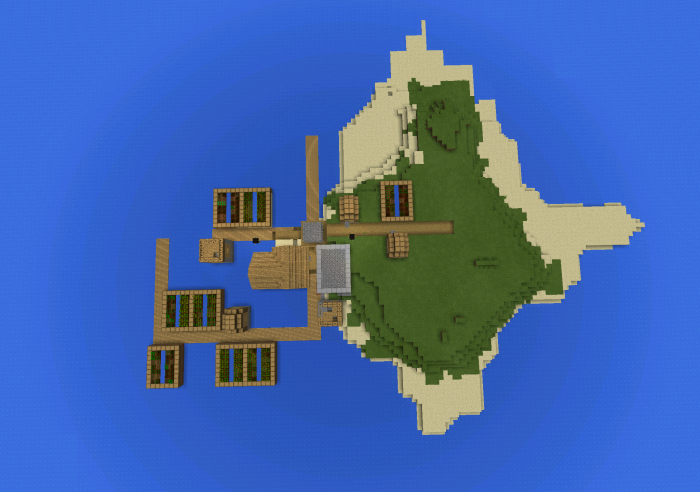 858241: Small Village Island  Minecraft PE Seeds