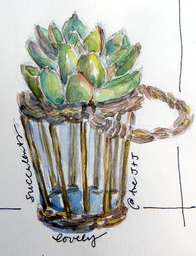 from my sketchbook ~ flower vases