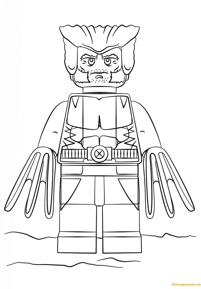 Lego Super Heroes Wolverine Coloring Page - Free Coloring 