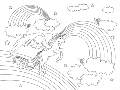 Unicorn Coloring Pages Free Coloring Pages