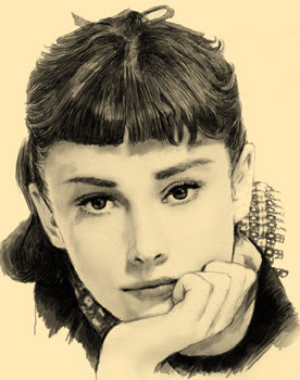 オードリー ヘップバーン のイラストまとめ 似顔絵さがそ