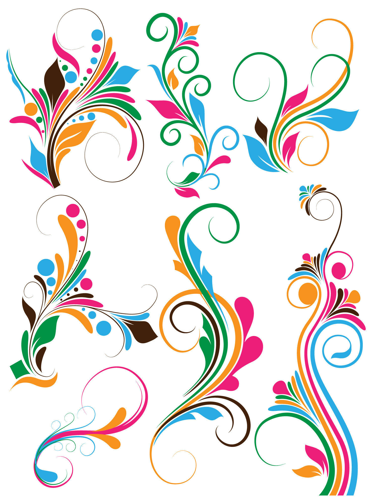 Download 19 Vector Flourish Designs Png Psd Images - Blue Abstract ...