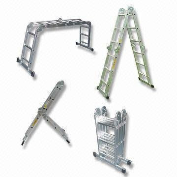 12' Extended Multi Fold Purpose Aluminum Ladder 300 lbs