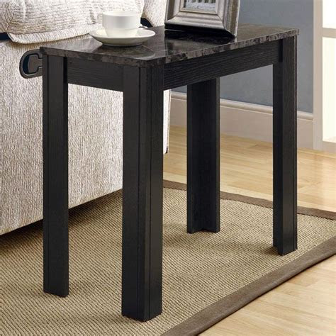 Enjoy free shipping on most stuff, . Allegro Side Table - Gray Top, Black Finished Legs | DCG