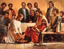 Jesus washing feet