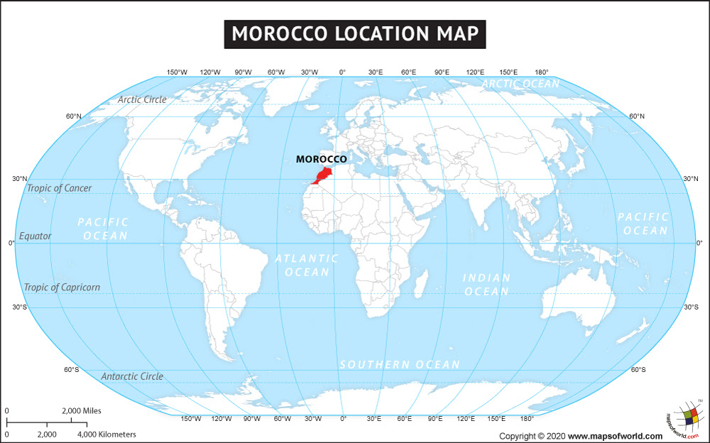 Map Morocco