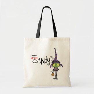 Cute Witch Halloween Trick or Treat Bag