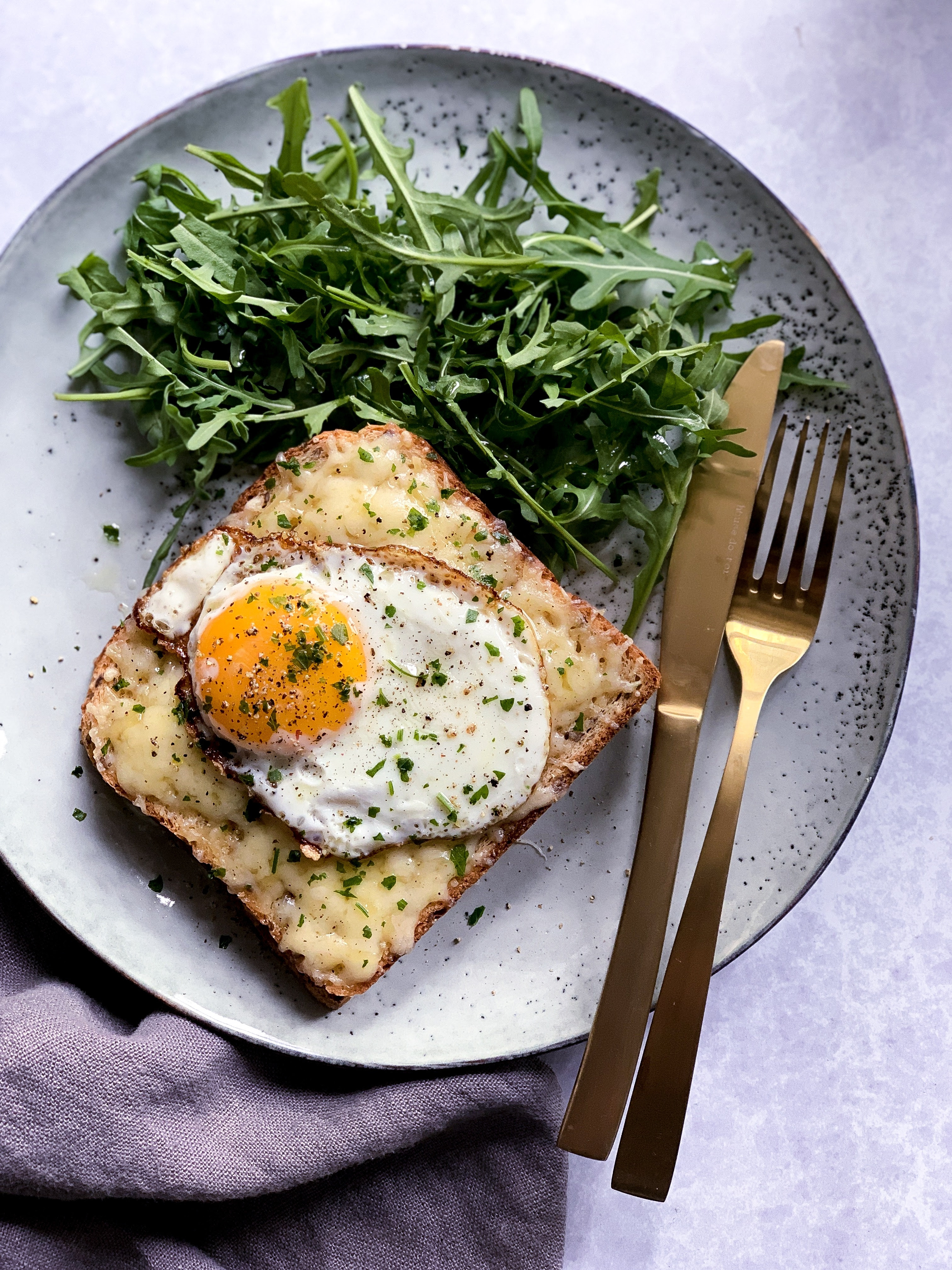 Sandwich Facon Croque Madame Clemfoodie
