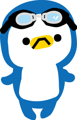 夏と冬のペンギンのイラスト 無料イラスト