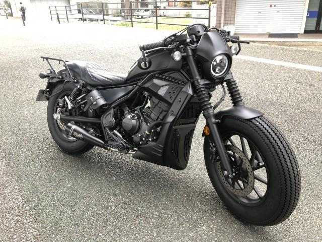ホンダ レブル２５０ K Speed ディアブロカスタムパーツ取付 福岡 早良区 バイク 無料廃車 高価買取 事故修理 タイヤ交換 オイル交換 部品持込み 福大 九大 学割 安い原付 Didiフード Foodpanda Ubereats モトハウス パドック 福岡西店の作業実績 21 03 09 バイクの