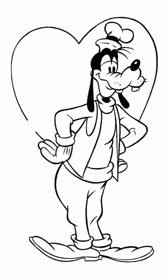 Download Goofy cartoon coloring pages download and print for free