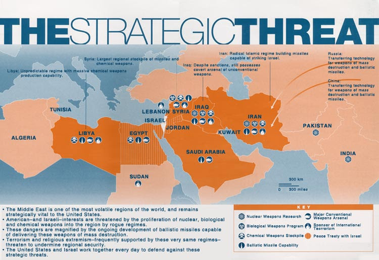 Map of middle east without labels