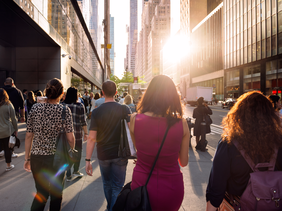 commuters in nyc