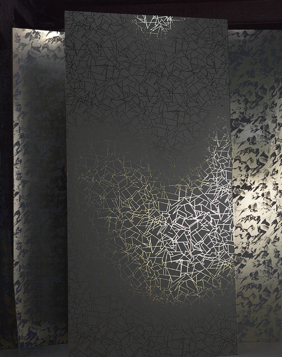 Angles Gold Lead Grey The Pattern Collective