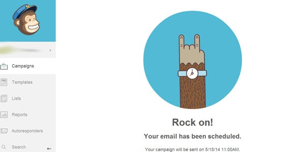 Mailchimp rock on