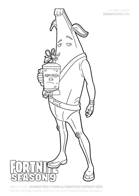 bunker peely fortnite fortnitebattleroyale howtodraw