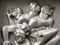 News (detail) by Isamu Noguchi, Associated Press Building, Rockefeller Center, NYC