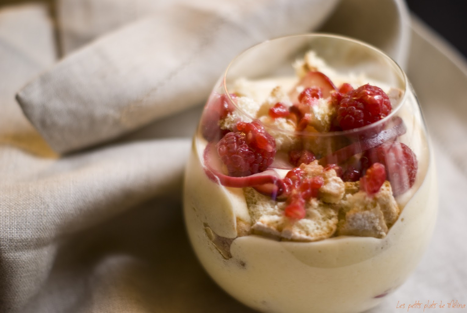 Tiramisu framboises pêches - Les petits plats de Mélina