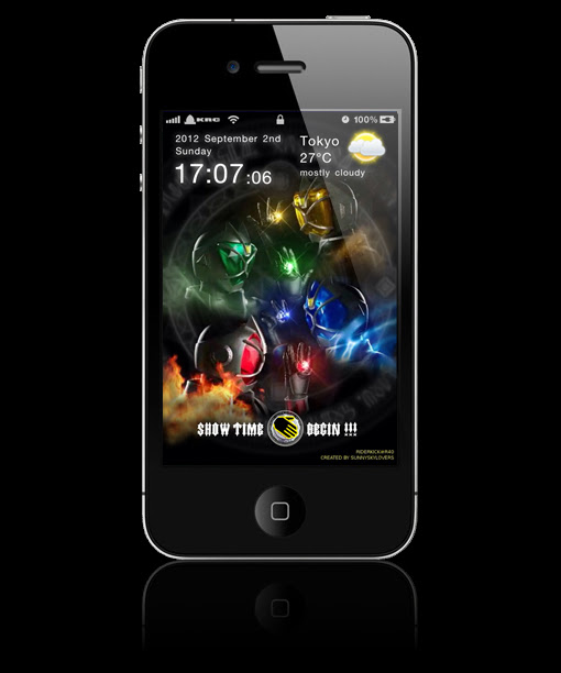 Riderkick R40 ウィザード待受画像01 ウィザード 4スタイル ウィザード Iphone Pj 01