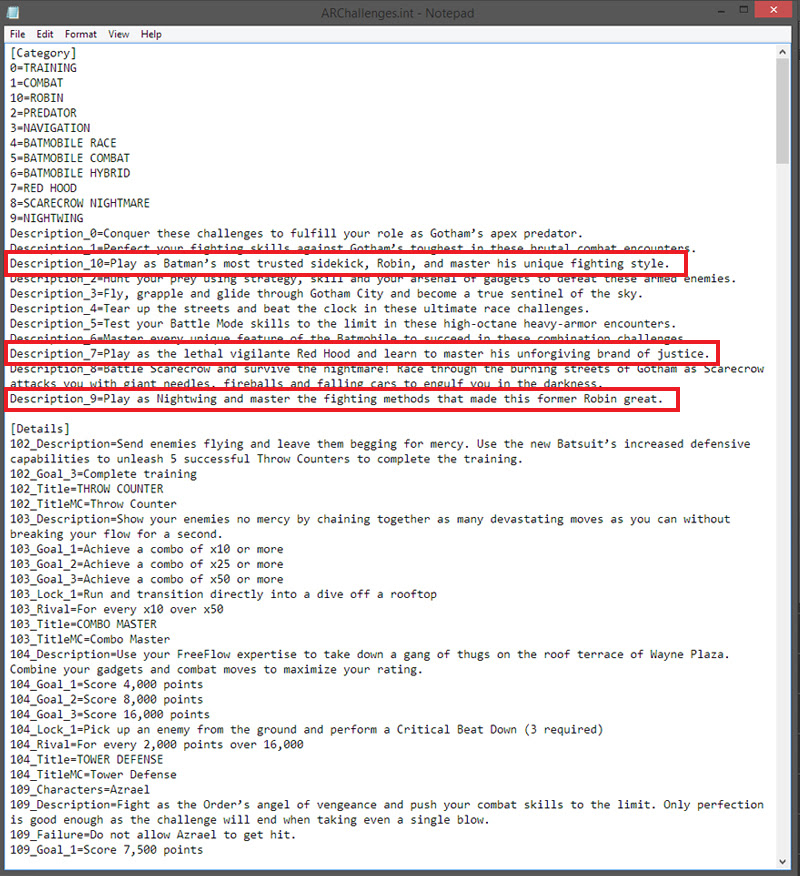 All Info On Future Arkham Knight Dlc Gained From The Game S Source Code X Post R Batmanarkham Ps4