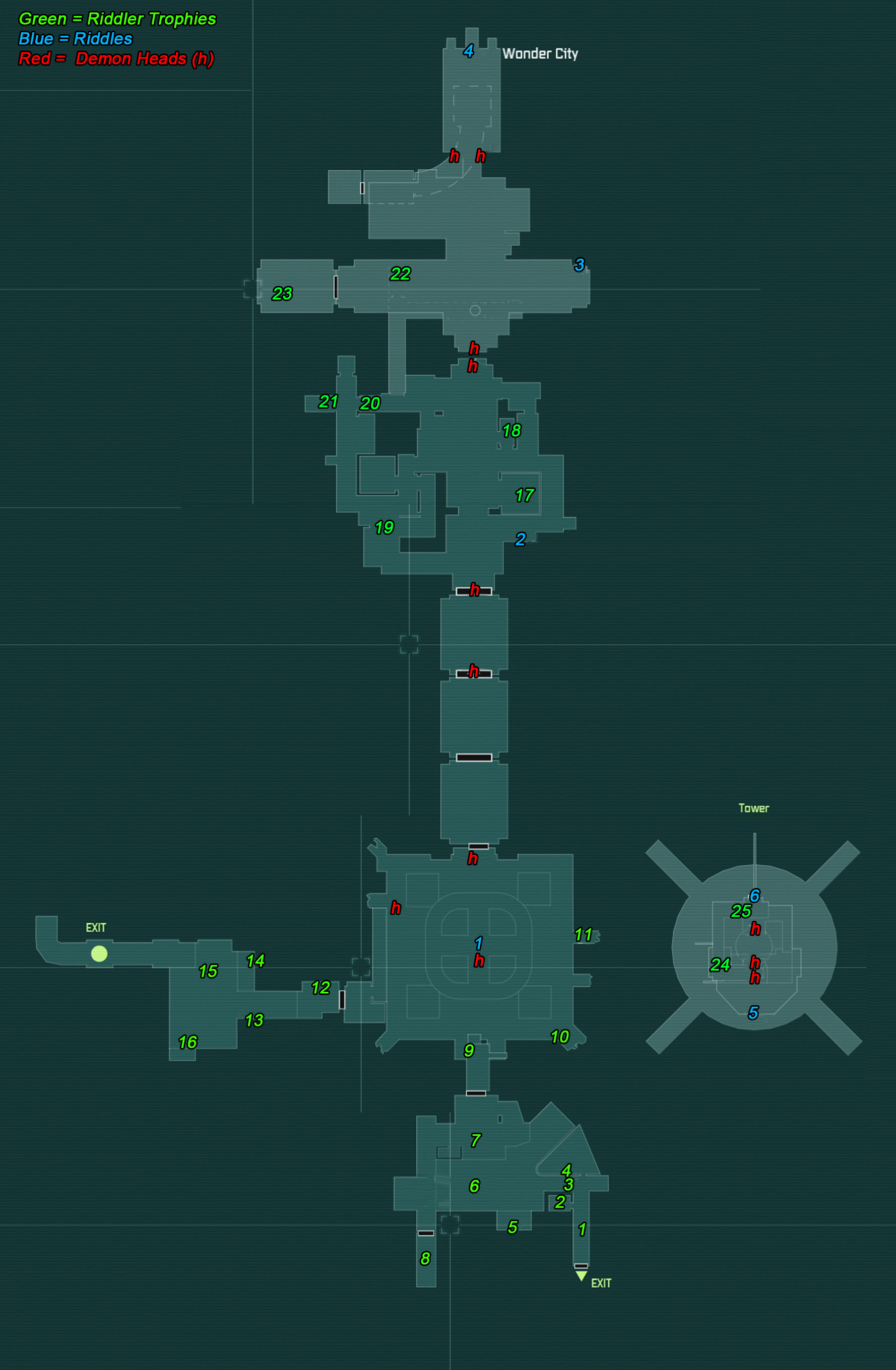 Batman Arkham City Riddler Challenge Guide Page 43 Gamesradar