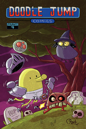 DynamiteÂ® Doodle Jump #4 Video Game Homage Exclusive Variant Cover