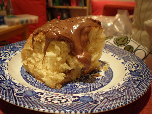 Cinnamon buns with nutella.