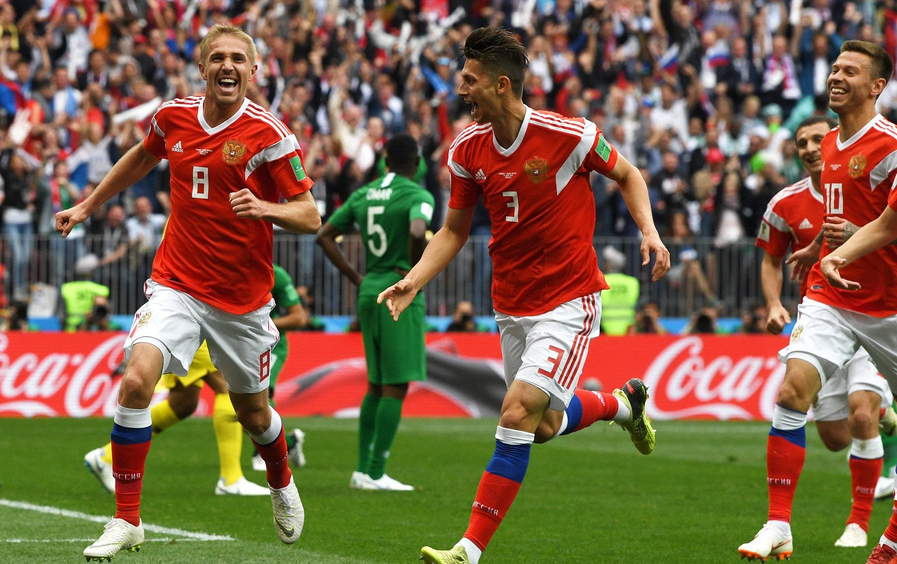 خماسية مدوية لروسيا أمام السعودية في أولى مباريات ...
