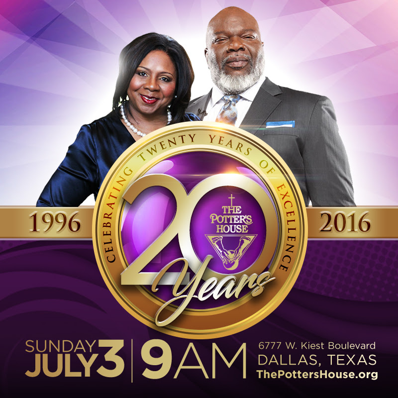 Celebrate The Potter's House 20th Church Anniversary with 
