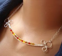 bead and wire jewelry ideas - @ julie!! This would be cute        ##Thank you, thank you Kristen!!  Love it!