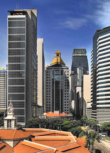 At the heart of the Financial Business District, Singapore by williamcho