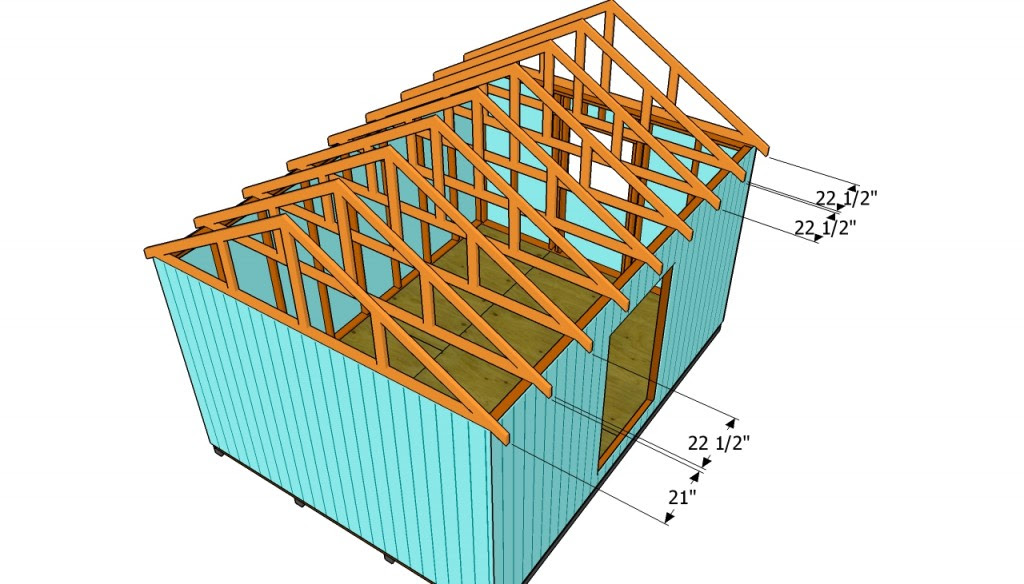 how to build a roof for a 12x16 shed howtospecialist