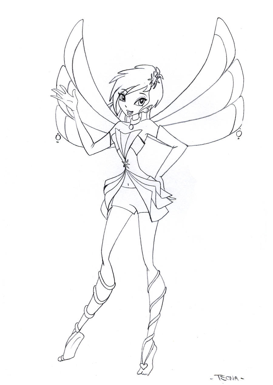 WINX Tecna bozzetto by ladymadge on DeviantArt Disegni da colorare