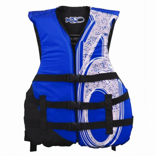 X20 Universal Adult Life Jacket Vest - Blue & Black