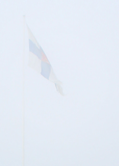 flag in fog